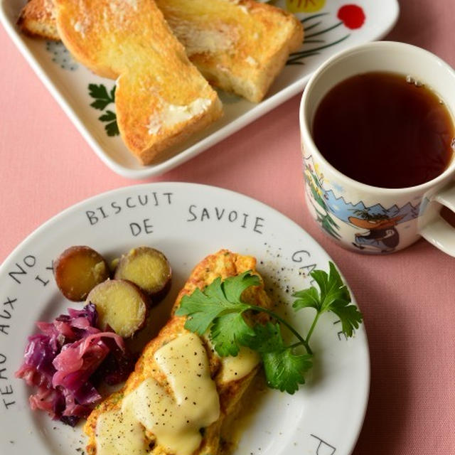 とろーりチーズで朝ごはん