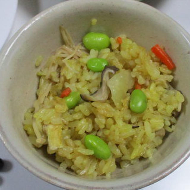 きのこたっぷり★カレー炊き込みご飯★★★