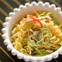 スパイシーマカロニサラダ / カボチャフライ塩レモン風味