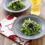 「豆苗と韓国のりのナムル」「コム シェ ミッシェル（京都烏丸、フレンチ）」
