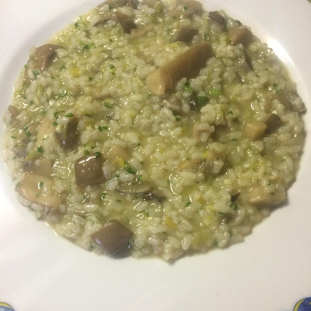 きのこのリゾット Risotto con funghi