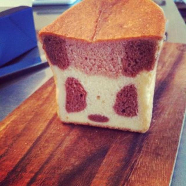 パンダぱんは、可愛いキューブ型