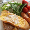 シンプルフレンチトーストの朝食☆最近の朝ごはん、うれしいこと♪ by 杏さん