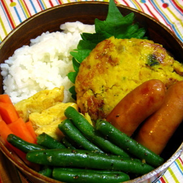 カボチャつくね弁当