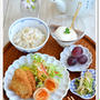 お弁当の残りおかずで朝ごはんプレート