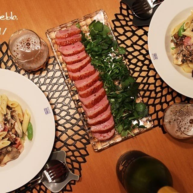 雪！　『パスタ番長のペンネ・ボスカイオーラ』