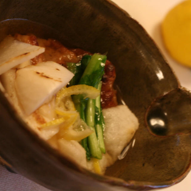 「焼き蕪入りお雑煮」