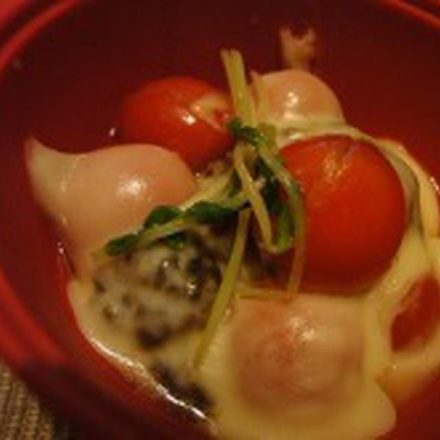 簡単おつまみ！！トマトチーズ味噌
