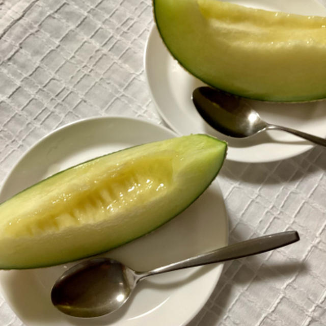 メロンも完熟