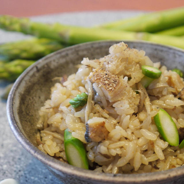 緑の季節です　蕗にアスパラづくし