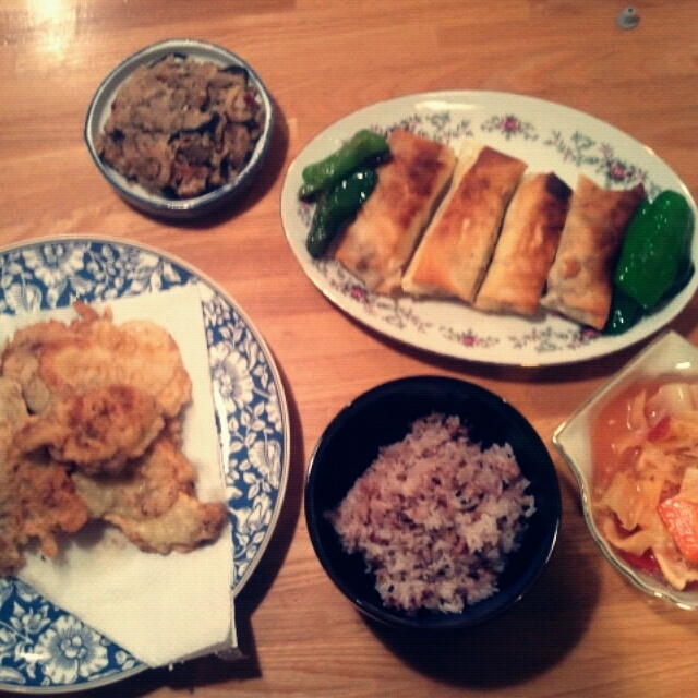 夜ご飯は。