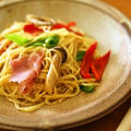 パラっと旨炒めにんにくパスタ♪