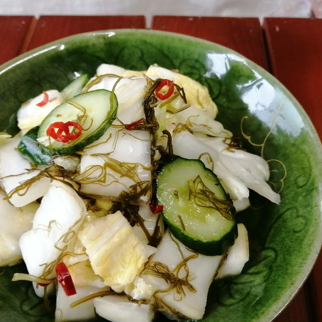 納豆昆布と白菜の即席漬け