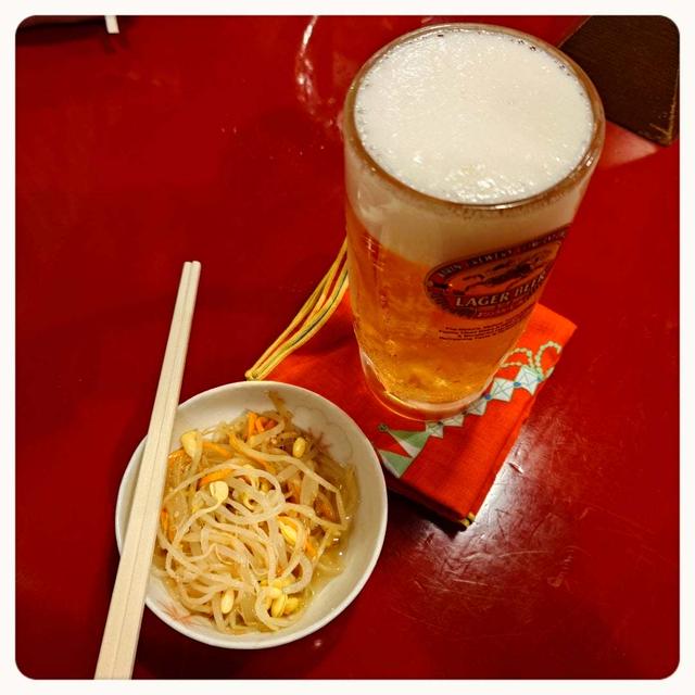 いつもの寄り道・もやしナムルとカニクリームコロッケ☆