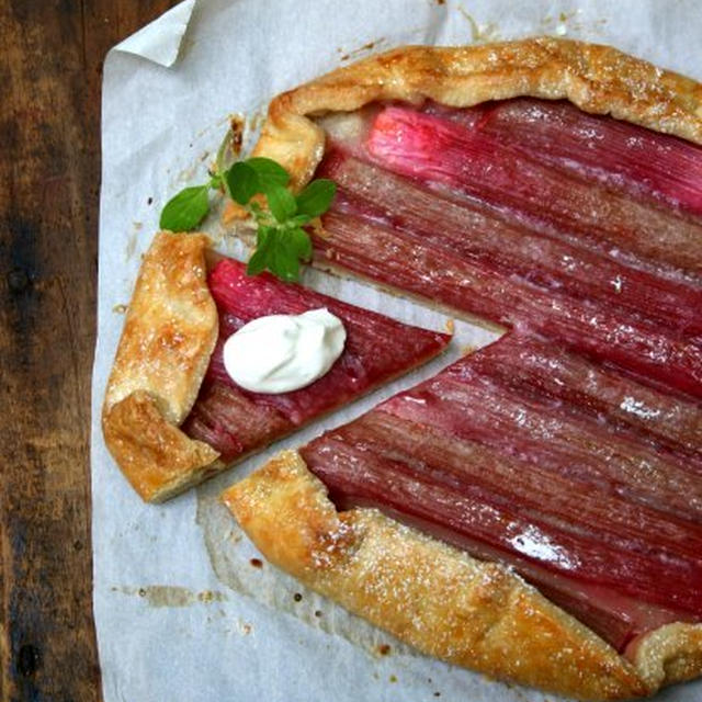Rustic Rhubarb Tart田舎風ルバーブタルト