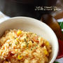 「豆乳トマトチーズリゾット＊カレー風味」