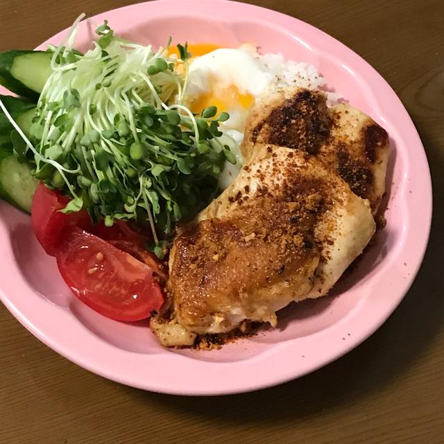 【おひとり様ごはん】コストコ☆タコスシーズニング☆鶏むね肉のプロッチェッタ ワンプレート