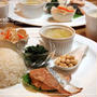 ワンプレートごはん☆鮭の西京味噌焼き♪大豆スープ