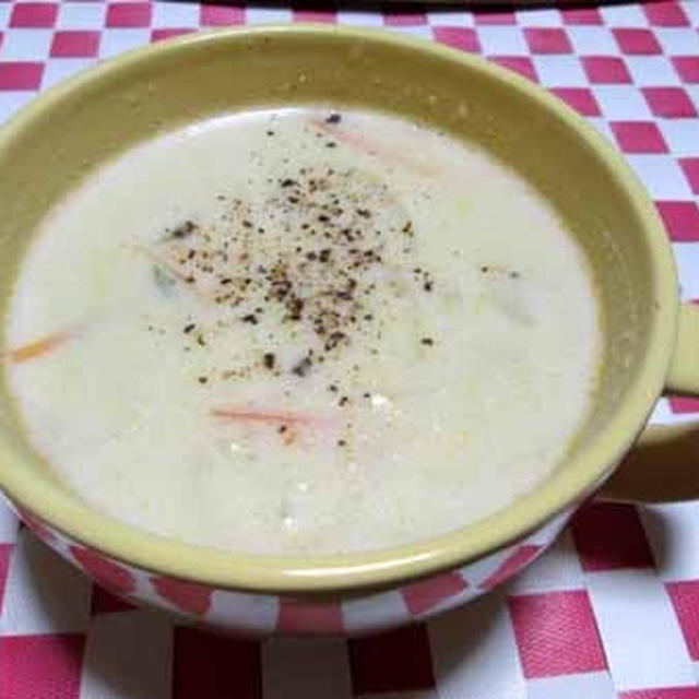 クリーミー豆乳味噌スープ