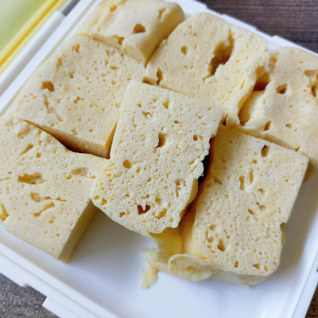 ぴたっとランチケースが使いやすい♪おから蒸しパンのランチ(^^)