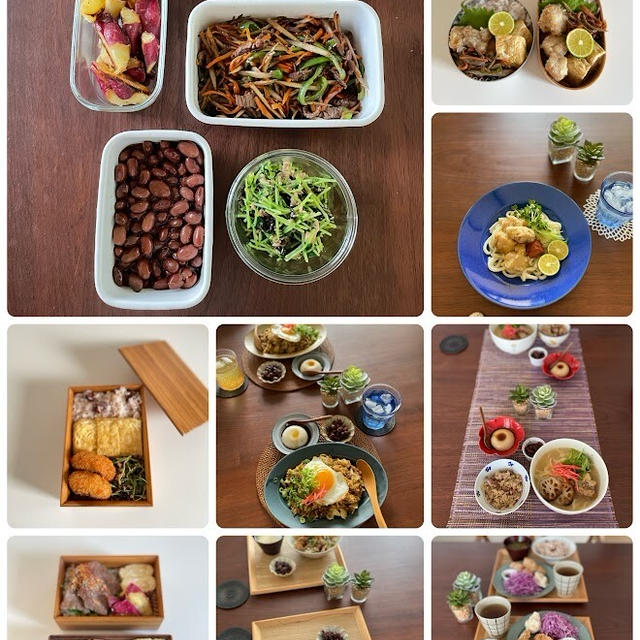 1週間の日持ちおかずとそれを使って作る晩ごはん、昼ごはん、そしてお弁当、西北女子会飲み情報も～
