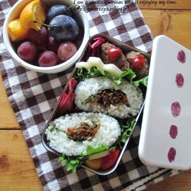 9.25　きんぴらおにぎらずのお弁当