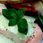 Poached Salmon with Basil Sauceポーチドサーモンとバジルソース