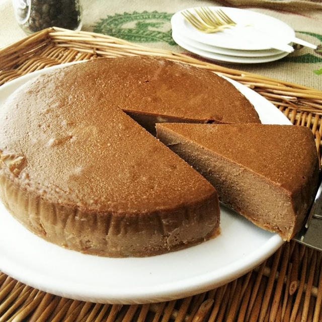 コーヒー チョコレートのベイクドチーズケーキ By Anさん レシピブログ 料理ブログのレシピ満載