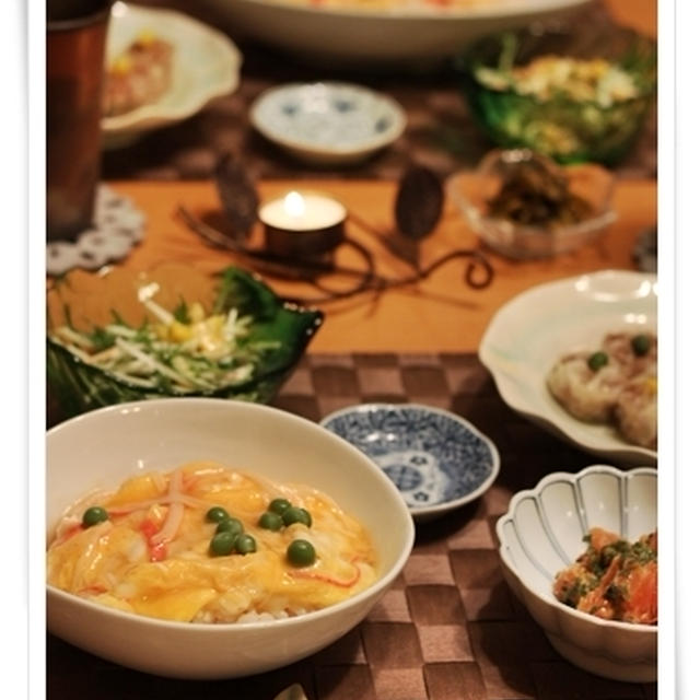 かにかま天津丼♪