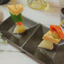 ちょっとしたおつまみに☆チーズ梨キムチのピンチョス
