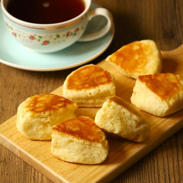 フライパンでザクザクふわふわ「ダブルバタースコーン」の簡単レシピ。