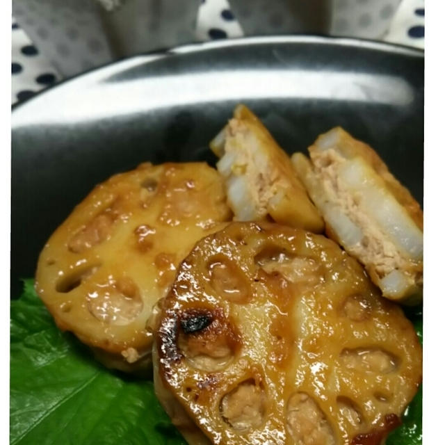シャキ旨！☆蓮根の挟み焼き☆