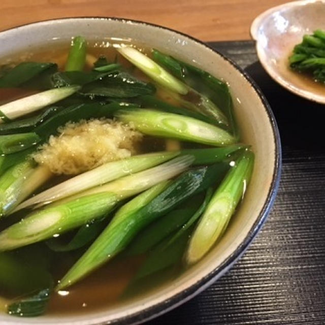 ねぎうどんと長芋のふわふわ焼