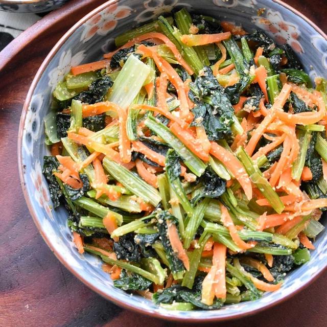 【小松菜レシピ】5分de簡単！栄養満点◎小松菜の鶏ガラ炒め♡レシピあり♡