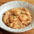 簡単！電子レンジで3分！チーズ入りエビのトマトクリームリゾット