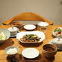 豚ロースと茄子のオイスター炒めとかの夜ごはん