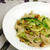 胡桃とルッコラ、キャベツの蕎麦パスタ