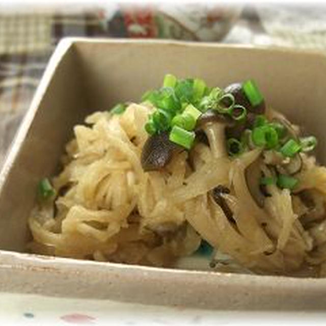 切り干し大根の中華煮。　と献立。