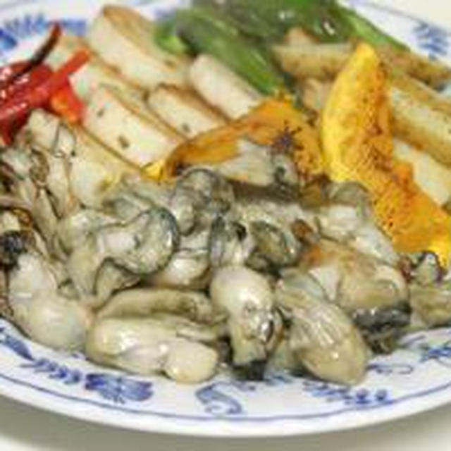 牡蠣のにんにく醤油そてー