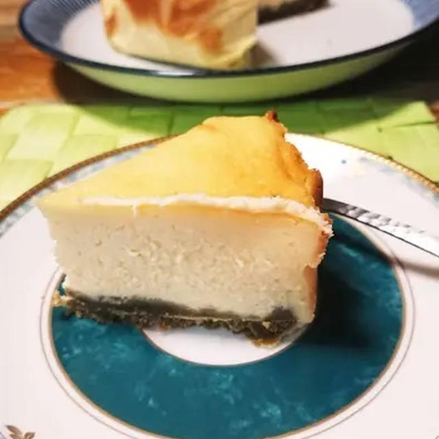 &gt;抹茶クッキー生地のチーズケーキ 