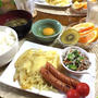 遠征前のモリモリ朝ごはん♪…冷や汗かいた((((；ﾟДﾟ)))))))