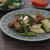 かぶと大豆ミートとアスパラの塩昆布炒め
