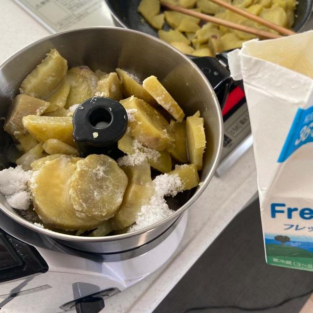おやつ＊まんまるスイートポテト作り♡今日から息子は、、、