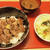 ステーキ丼で晩ごはん