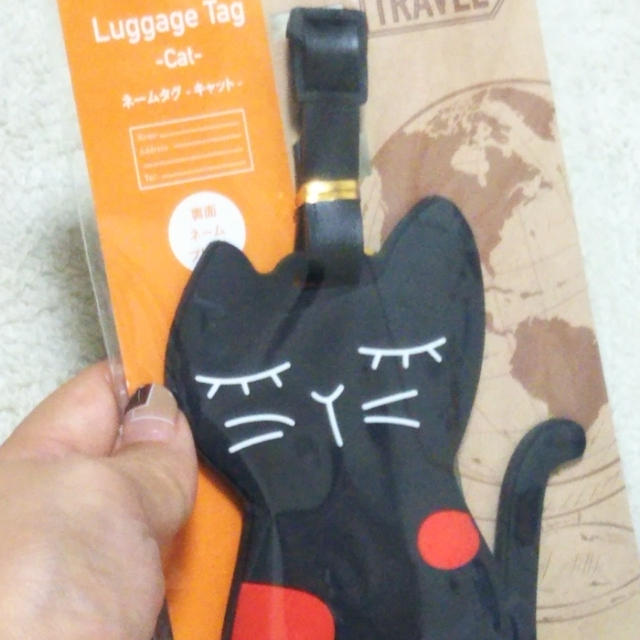 ダイソー新商品☆かわいくて！ネームタグキャット