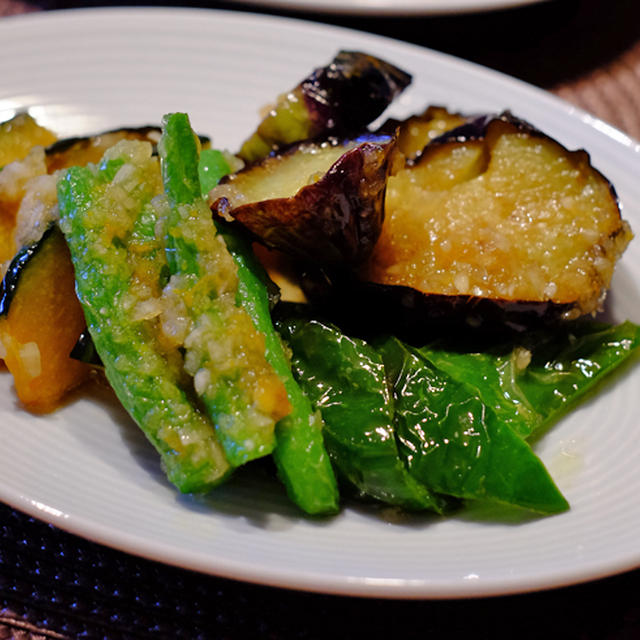 めんつゆで！揚げ野菜のおろし玉ねぎあえ