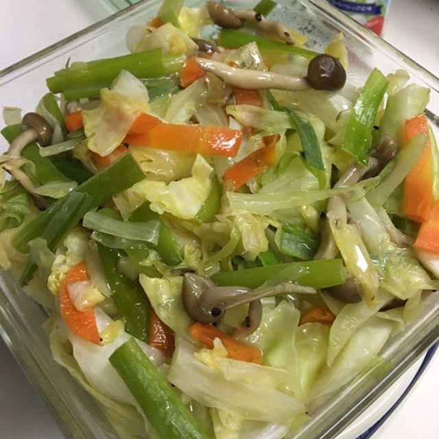 野菜炒めのフレンチサラダ⁇