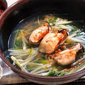 【牡蠣と水菜の吸い物・在日コリアン風】かつおだしにニンニクで軽く３５０回は死ねる