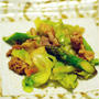 春野菜と豚肉の梅炒め