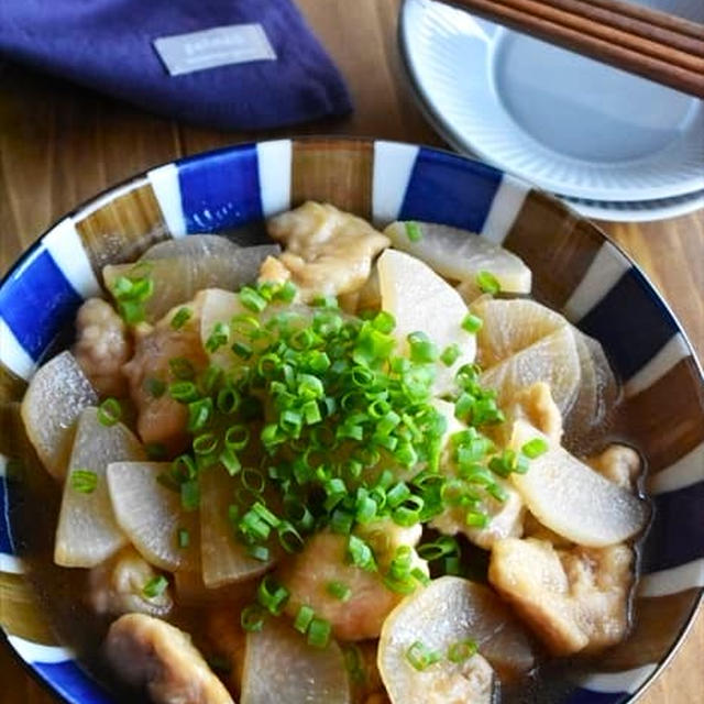 しっとり鶏むね肉と大根のこっくり煮